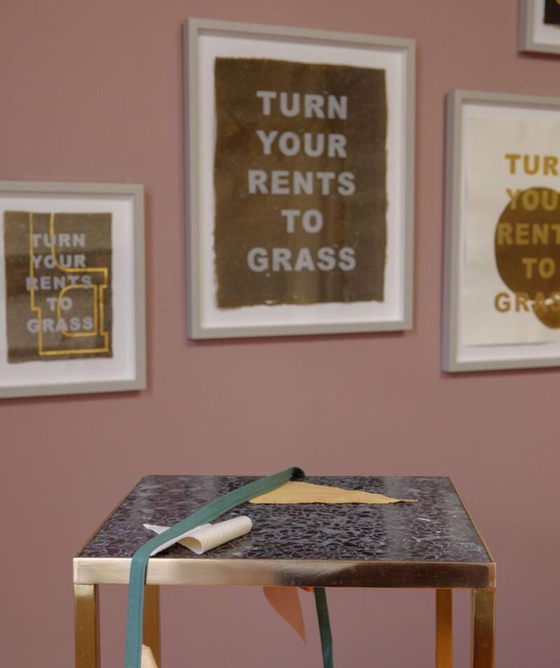 Marielle MacLeman, Pedestal for a park, detail, at Galway Arts Centre, 1919, photograph Tom Flanagan