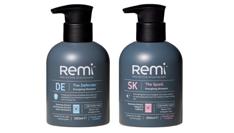 Remi Scalp Care The Spark Shampoo and The Defender Shampoo (€28 each, from remiscalpcare.com)