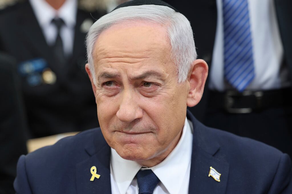 Binyamin Netanyahu has acknowledged Israel is under international pressure on the issue of Gaza. Photograph: Abir Sultan/AP
