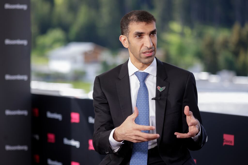 Thani al Zeyoudi, UAE trade minister, in Davos last week.