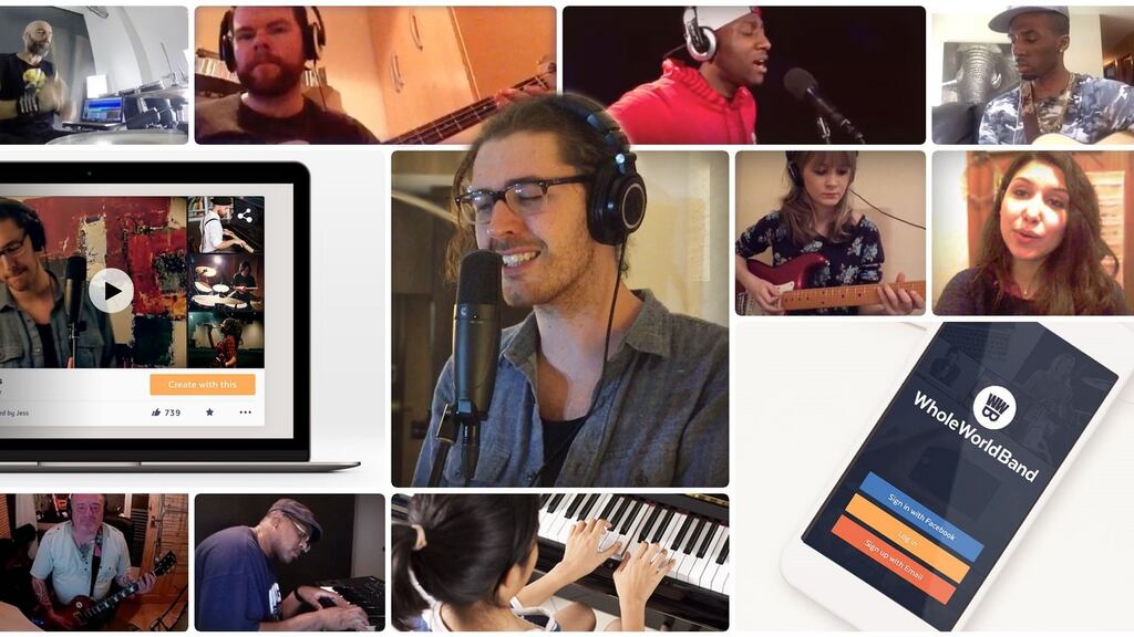 Band made: You can join Hozier (centre) on a charity version of David Bowie’s ‘Changes’