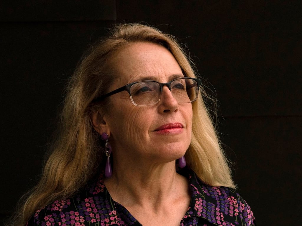 Patrisha McLean at a Finding Our Voices event in Maine in October 2019. Photograph: Sarah Rice/New York Times