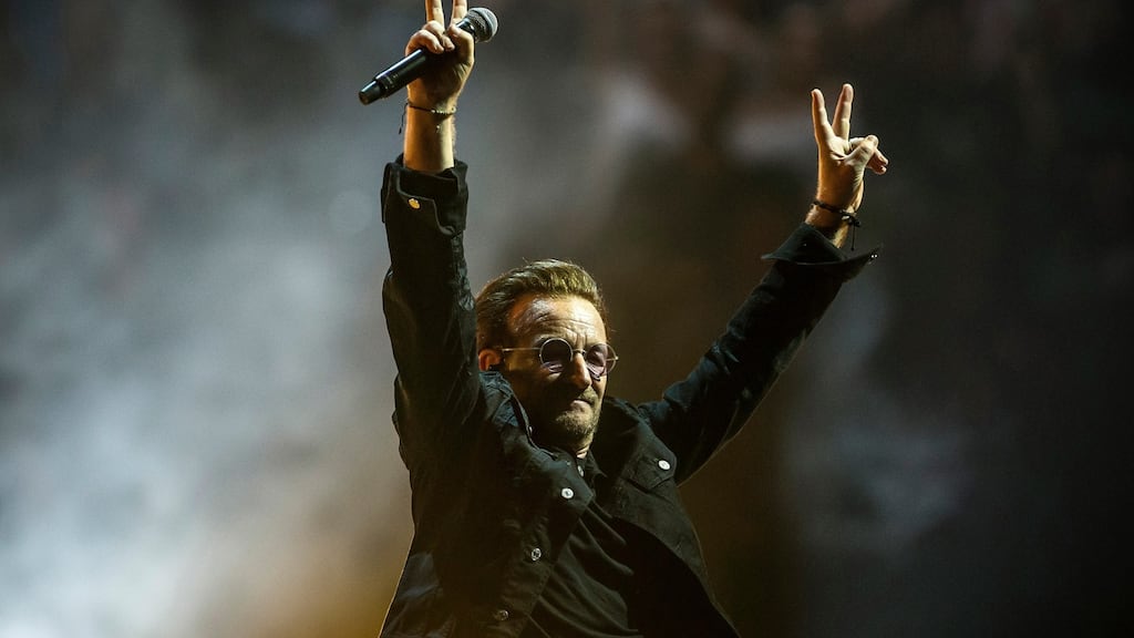 'I think that the world is a better place with Bono in it.' Photograph: Shane Bevel/The New York Times