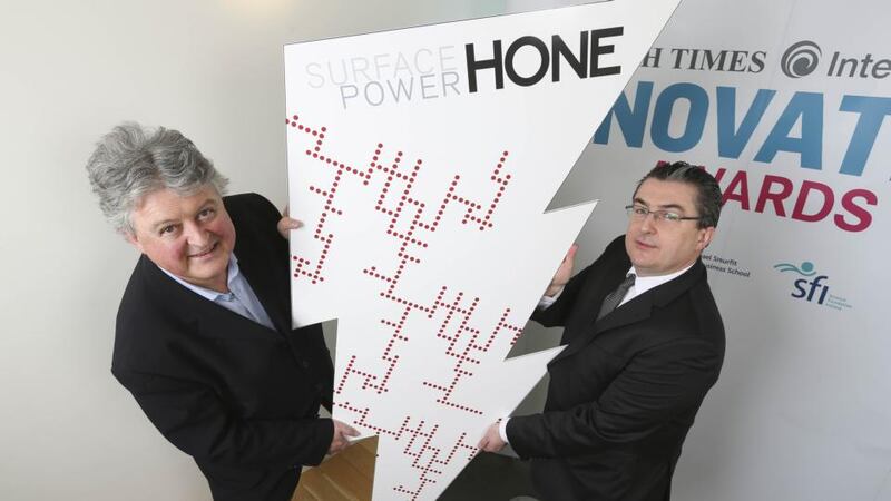 Surface Power HONE marketing director Greg Byrne and chief executive John Quinn: “The nano-engine effectively replaces the boiler in a heating system.” Photograph: Conor McCabe