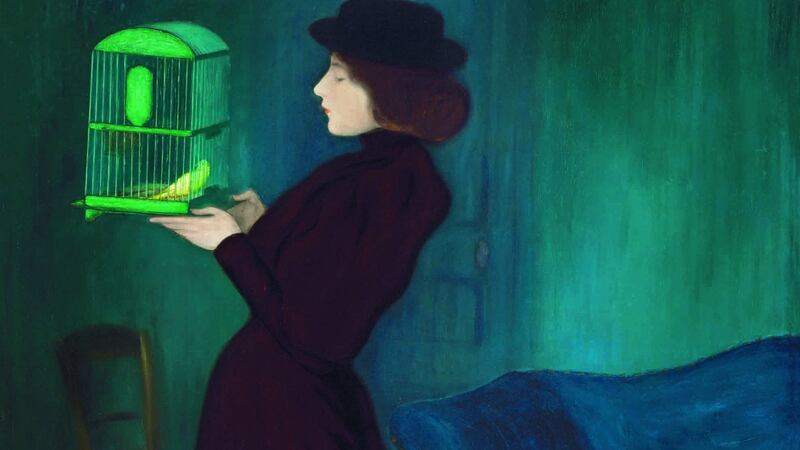 Detail from ‘Woman with a Cage’ by József Rippl-Rónai