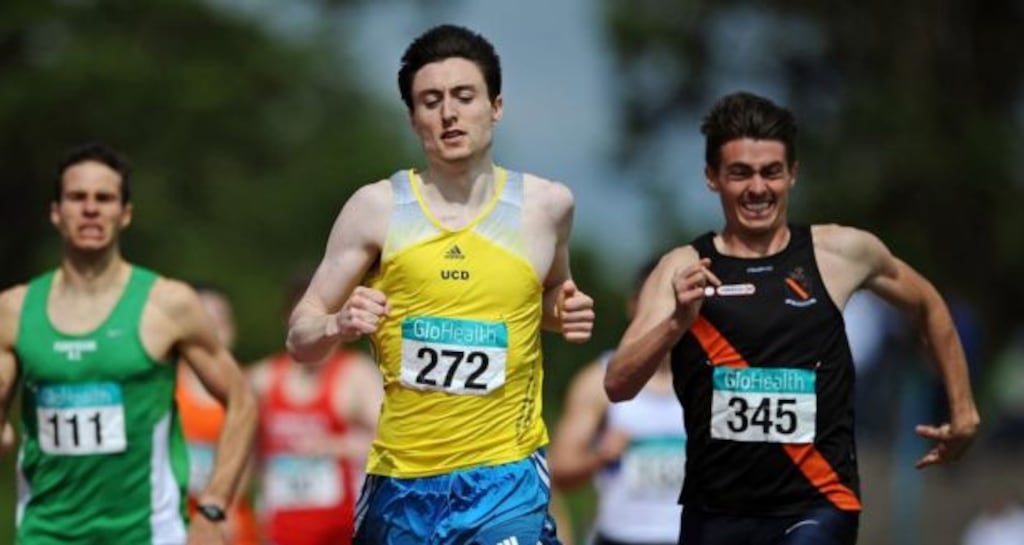 Mark English through to the semi-finals of the 800m in Beijing. Photograph: Tommy Grealy/Inpho