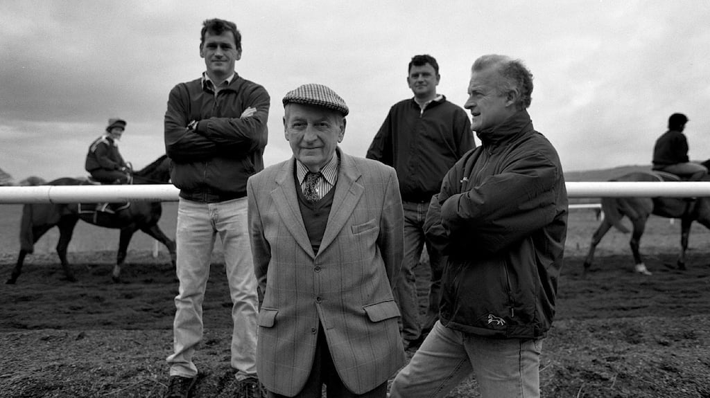 Tony Mullins, Paddy Mullins, George Mullins and Willie Mullins. Photo: Inpho