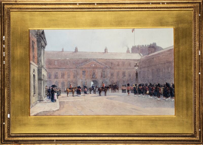 Rose Barton, Relieving the Castle Guard, 1891. Photograph: Davison and Associates/ Office of Public Works