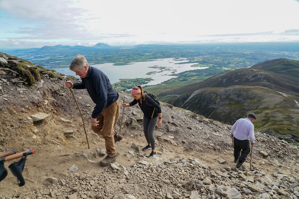 The climbing of Croagh Patrick en masse began long before it was called Reek Sunday, it was once known as Crom Dubh Sunday, after a pre-Christian god. Photograph: Enda O'Dowd