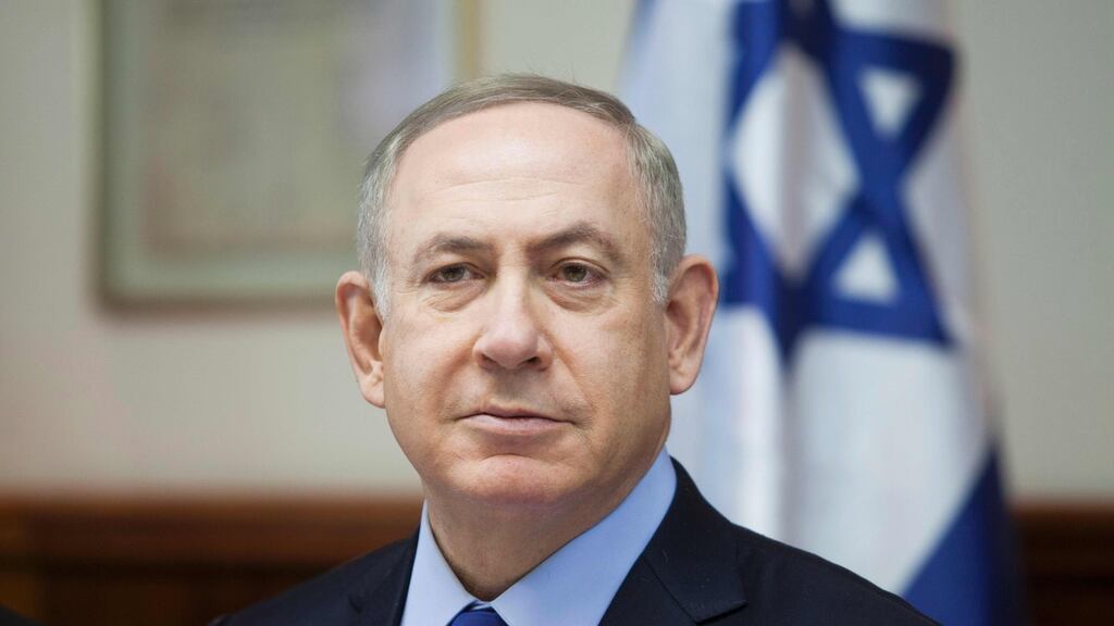 Israeli Prime Minister Benjamin Netanyahu. Israel was defiant over a UN vote demanding it halt settlements in Palestinian territory, after lashing out at US President Barack Obama over the “shameful” resolution. Photograph: Dan Balilty/AFP/Getty Images