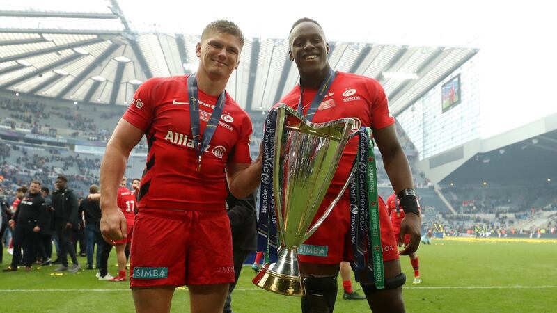 Owen Farrell and Maro Itoje both had big games in Newcastle. Photograph: David Rogers/Getty