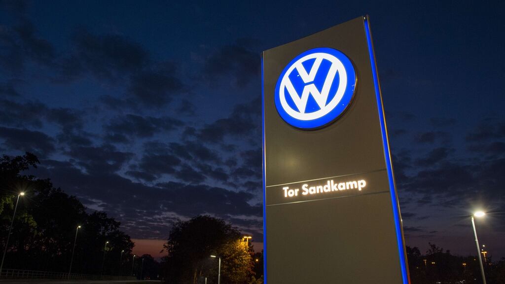 The Volkswagen logo outside the group’s headquarters in Wolfsburg, Germany. Clever software from VW defeated the environmental monitors; there is lots of fiendishly complex computer code out there, not all of it benign. Photograph: AFP Photo /John MacDougall