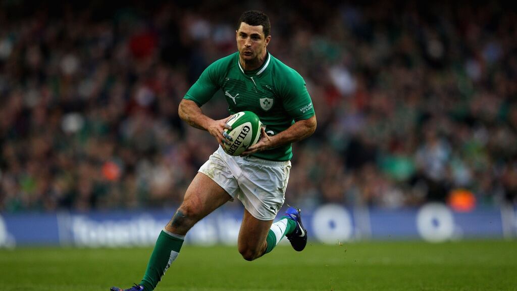 Rob Kearney’s Six Nations Championships is over. Photograph: Warren Little/Getty Images