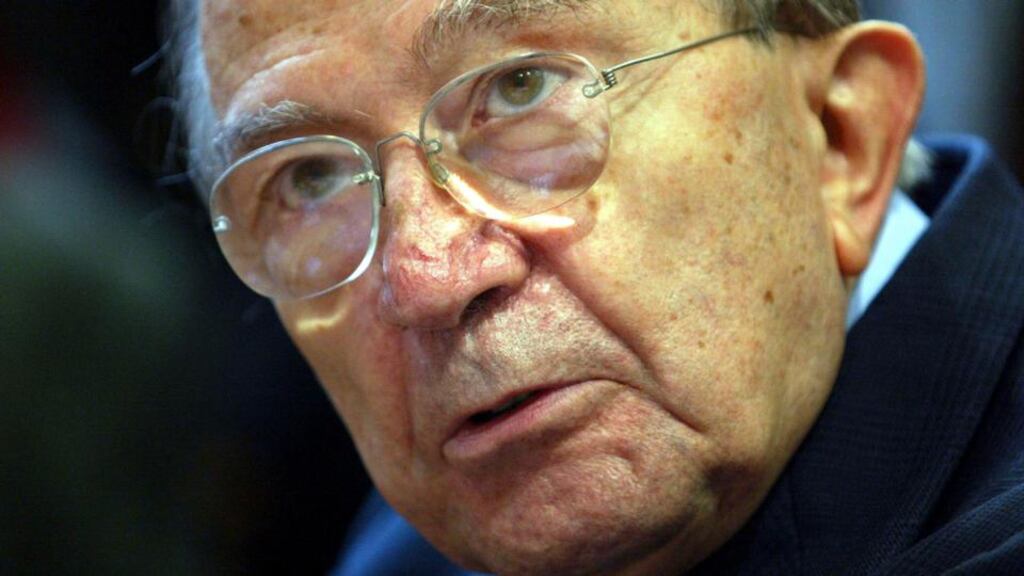 Former Italian prime minister Giulio Andreotti embodied, more than anyone else, the postwar First Republic in all its controversies, scandals and mysteries. Photograph: Reuters/Tony Gentile