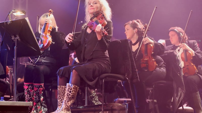 The RTE Concert Orchestra play at 110 decibels on the stage. Photograph: Niall Carson/PA Wire
