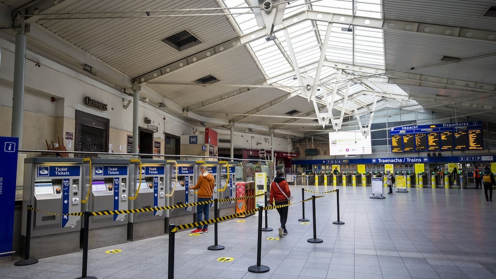 Train services will be suspended at Connolly Station over the next two weekends. File photograph: The Irish Times