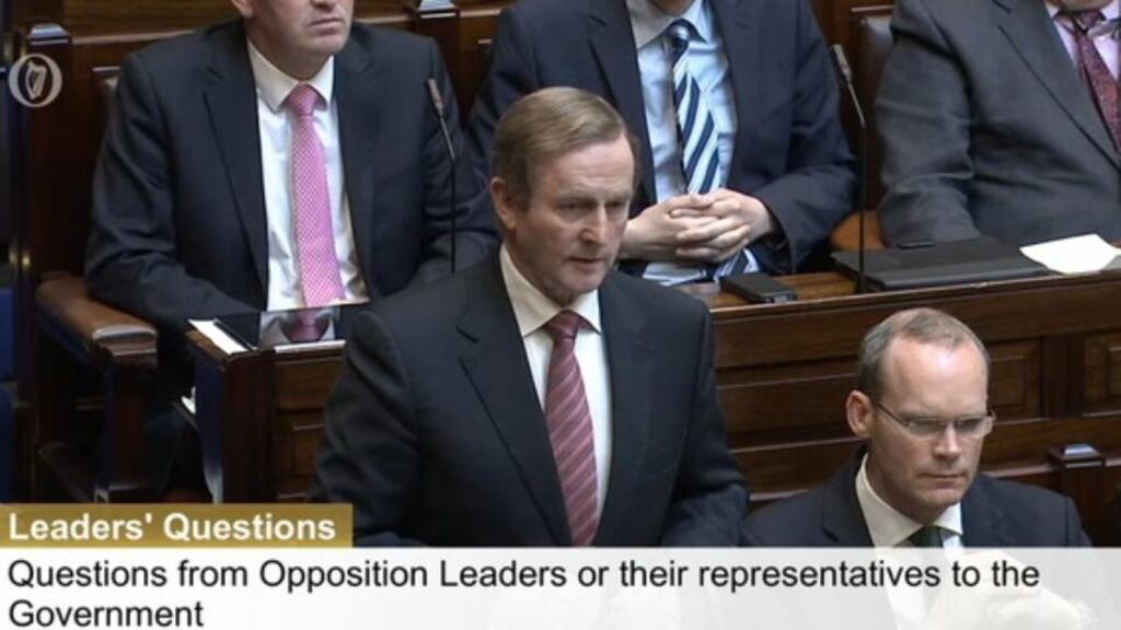 Taoiseach Enda Kenny takes leaders questions on the Fennelly Commission.