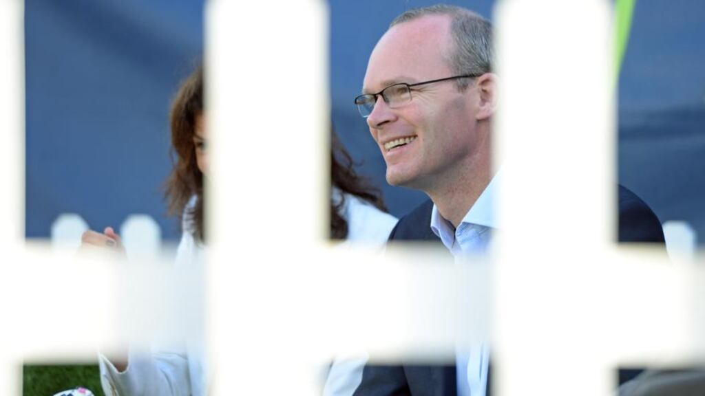 The Minister for Agriculture, Simon Coveney, at the National Ploughing Championships at Ratheniska, Co. Laois, yesterday. Photograph: Eric Luke