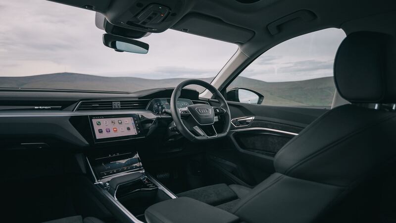 Inside, the cabin is largely lifted from the A6 and A7, so its familiar even if the two-screen layout for the infotainment and heating can be too fiddly for its own good at times. Quality is close to perfect, though and space is also good
