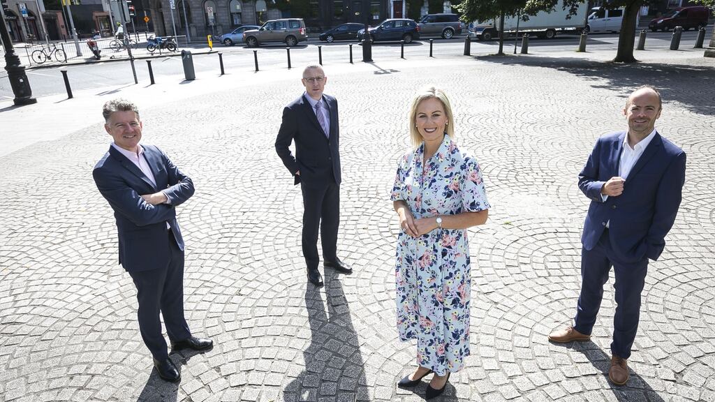 Michael Costello, manging partner, BDO; Donal Duffy, senior director, Bank of Ireland - corporate banking; Sinead Heaney and Andrew Bourg, founding partners and directors of Development Capital