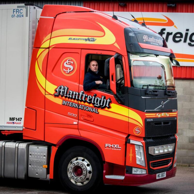 Brexit challenge: Stephen Heasley sets off for England. Photograph: Liam McBurney