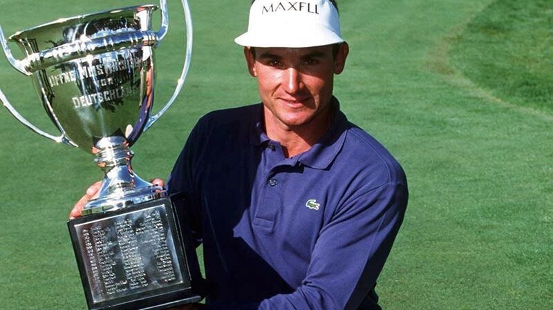 Ignacio Garrido with the German Open trophy in 1997. Photo: Martin Rose/Bongarts/Getty Images