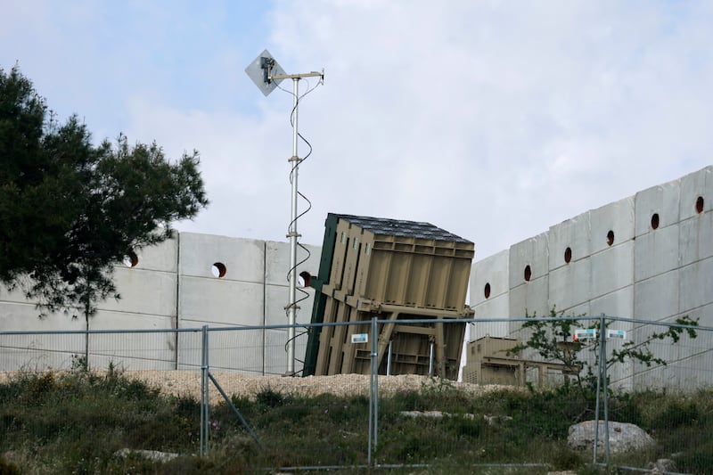 A battery for Israel's Iron Dome air defence system,  near Jerusalem. Photograph:  Menahem Kahana/ AFP via Getty Images