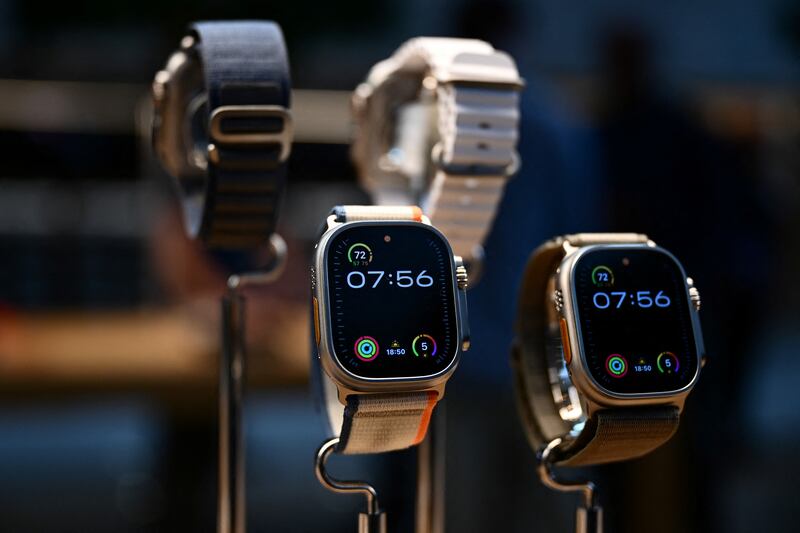Apple unveiled the Ultra 2 smartwatch in September. Photograph: PATRICK T. FALLON/AFP via Getty Images