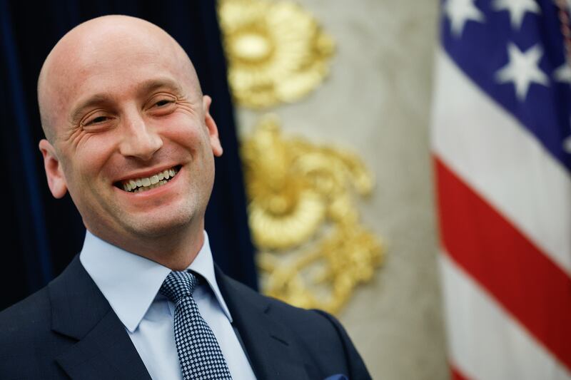 Stephen Miller, deputy White House chief of staff for policy: 'We are going to ... make the United States safe again' Photograph: Kevin Dietsch/Getty Images