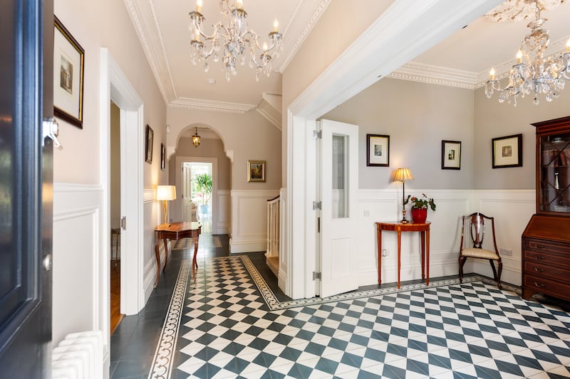 Entrance hall and study