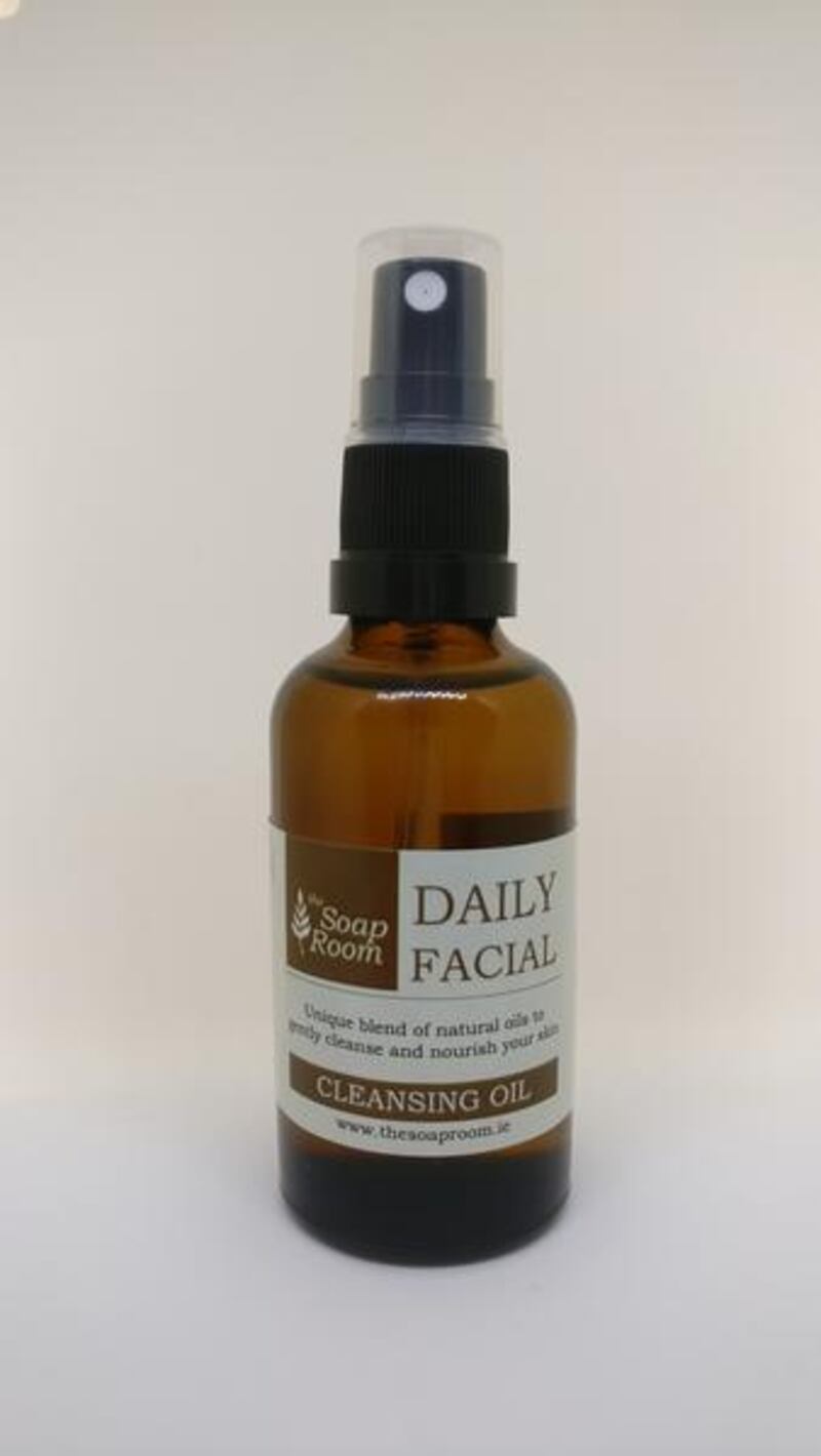 The Daily Facial Cleansing Oil is from The Soap Room, a natural skin care company out of Galway.