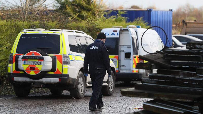 Garda at the scene in Ashbourne, Co Meath. Photograph: Brian Lawless/PA Wire