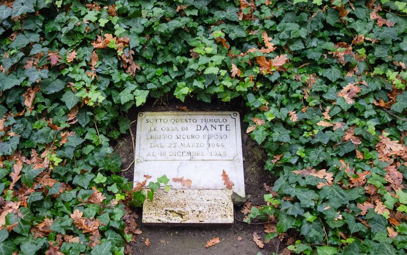 Dante’s grave in Ravenna. Every time Wall visits the city, he pays his respects to the ‘old gentleman’