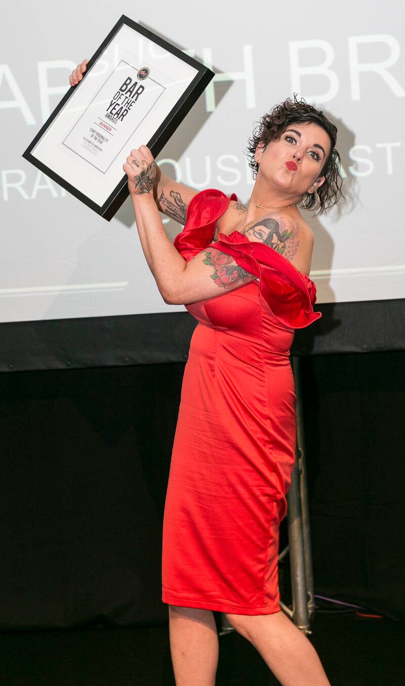 Elizabeth Brown from The Draft House pub in Sligo who won the staff personality award. Photograph: Paul Sherwood