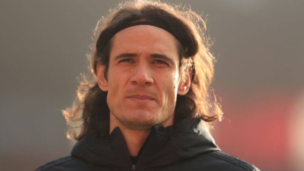 Edinson Cavani has been contacted by the English FA regarding a post he made on Instagram. Photograph: Adam Davy/Getty/AFP