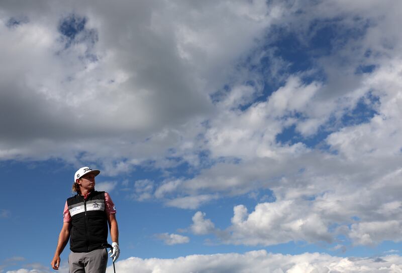 Cameron Smith of Australia looks on from the 16th during the second round at St Andrews. Photohgraph: Harry How/Getty Images