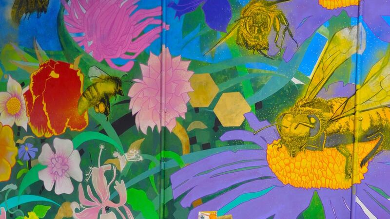 Mural at Kinsale Mead by local artist Fiona Boniwell