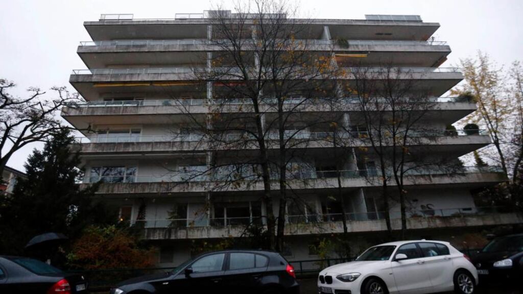 The Munich apartment building where it is believed German customs discovered a €1 billion hoard of missing artworks. Photograph: Michael Dalder/Reuters