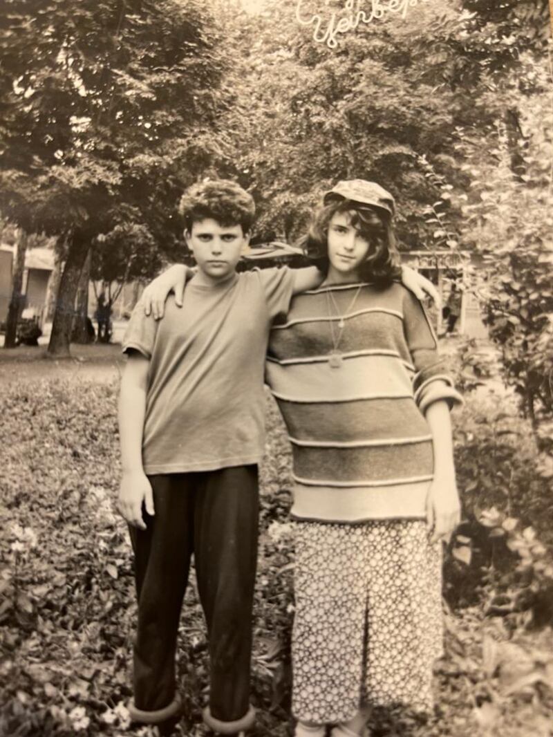 Mamuka and Nona Mamulashvili as children. Photograph courtesy of Nona Mamulashvili