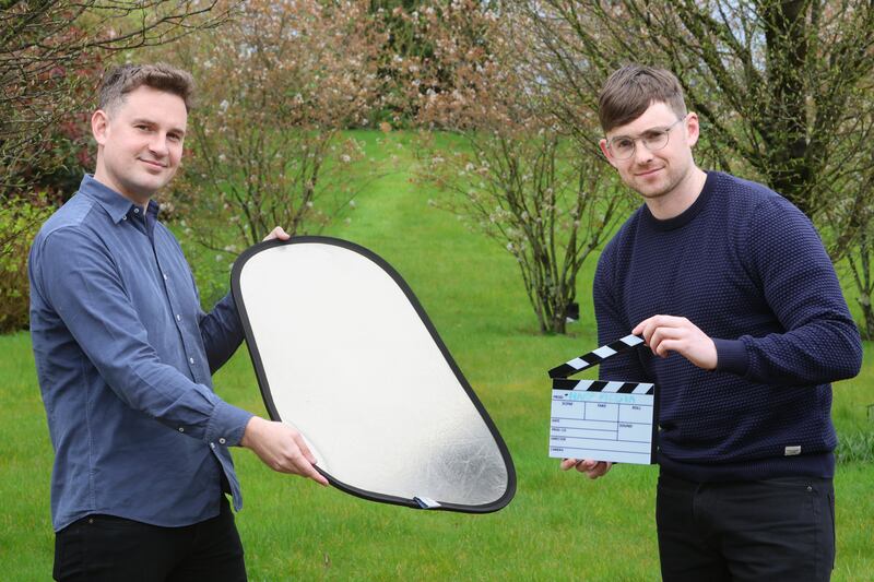 Robert Higgins and Patrick McGivney of Harp Media, representing LEO Longford. Photograph: Martina Regan