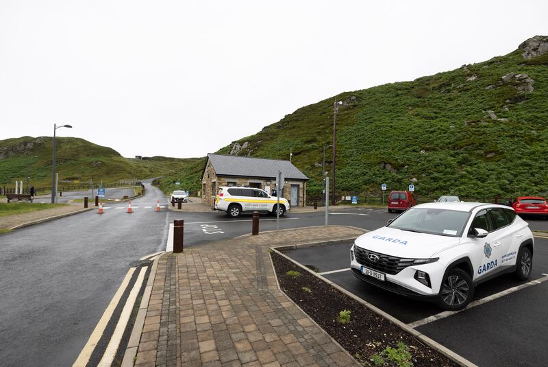 Gardaí and the Irish Coast Guard carry out the search of Sliabh Liag in June 2023. Photograph: Joe Dunne