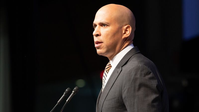 Cory Booker, senator for New Jersey, has announced he will run for the Democratic nomination for the presidency. Photograph: Earl Gibson III/Getty Images