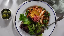 A hearty chicken and lentil salad for days when you crave something green