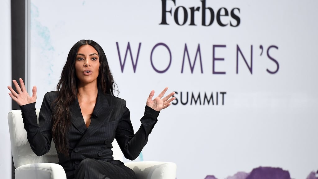 Kim Kardashian: ‘Vogue’ quoted a plethora of just some of the frightening-sounding treatments required to achieve a body in the Kardashian style. Photograph: Angela Weiss/AFP/Getty Images