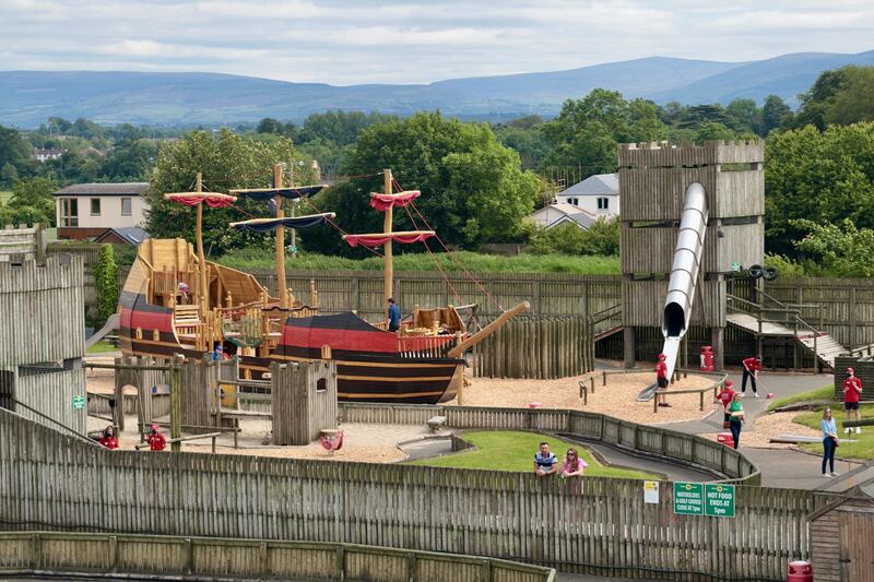 The wooden pirate ship at Fort Lucan, Dublin