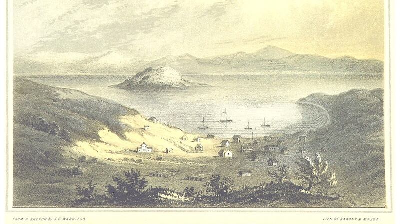 The newly renamed village of San Francisco in 1848. Photograph: Mechanical Curator Collection, British Library/Public Domain