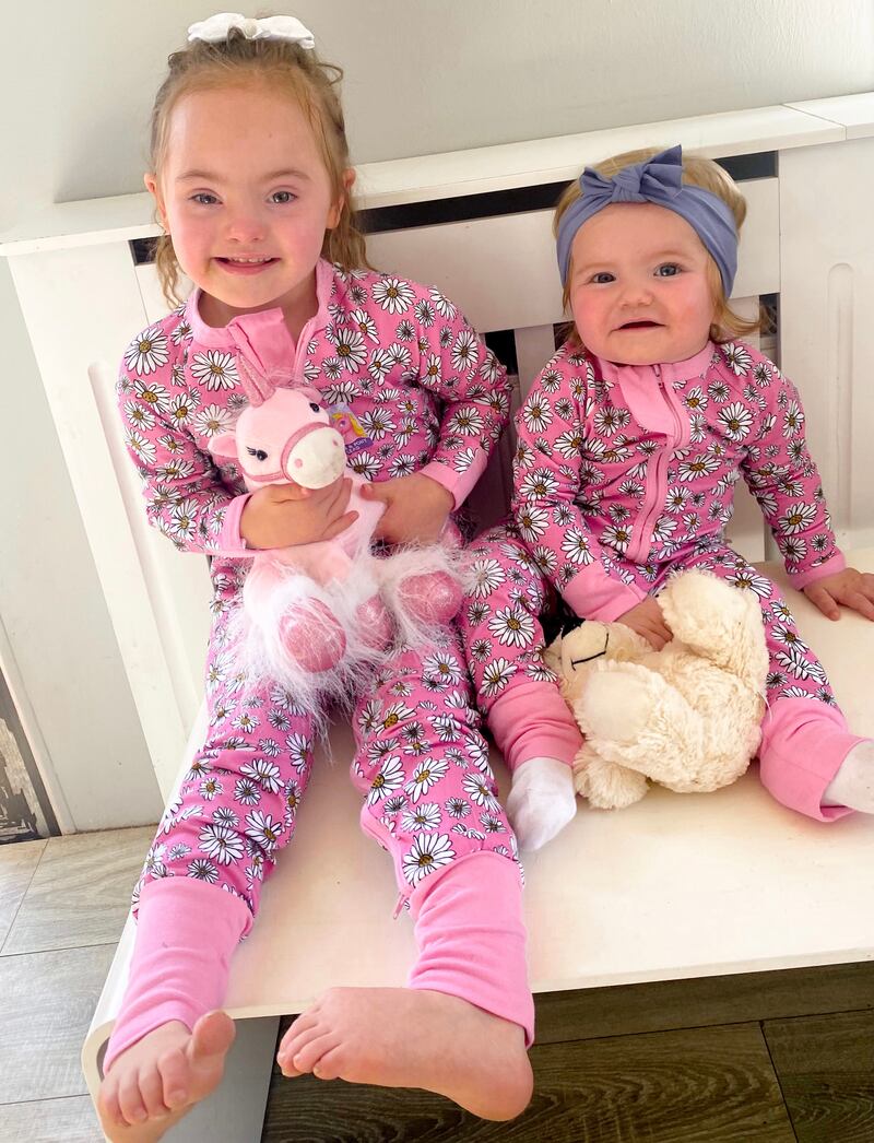 Evie and Ruby Mullins, from Kilcullen.