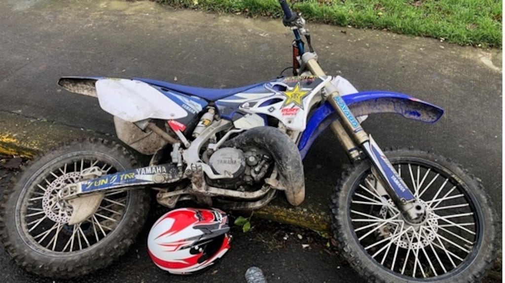 ‘In the last number of years, there has been a significant problem on Christmas morning with illegally operated scrambler bikes, quads and mopeds on the roads in Cabra and Finglas in Dublin.’ Photograph: An Garda Síochána