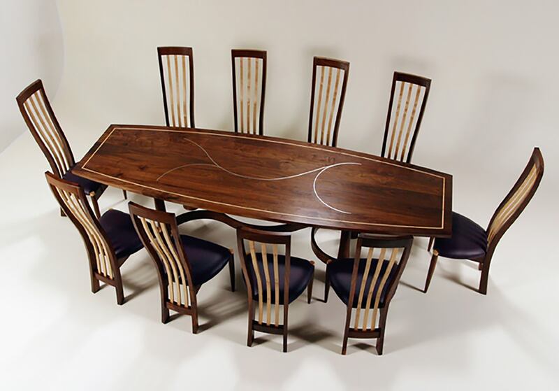 Joseph Walsh table and chairs, listed at €80,000-€120,000