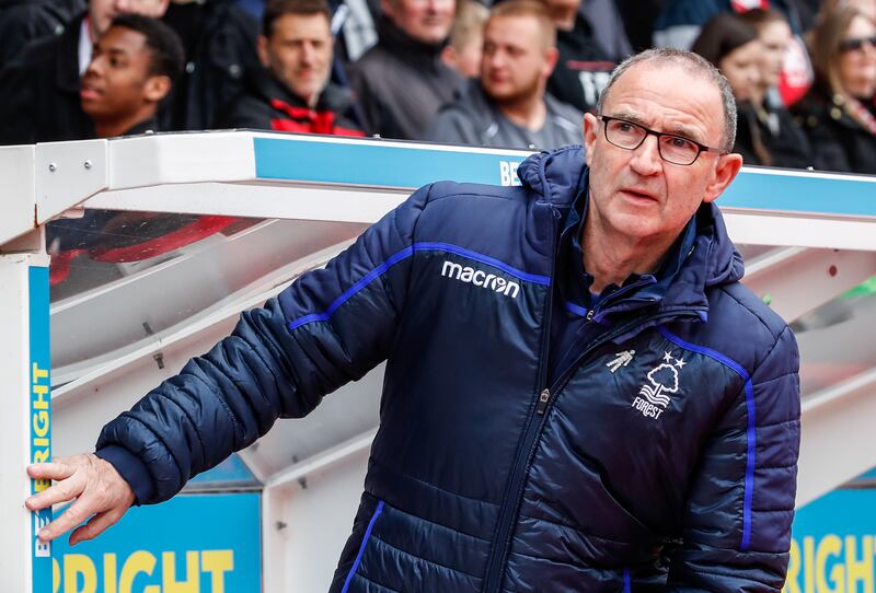 Martin O'Neill in May 2019 during his term as Nottingham Forest manager. Photograph: Andrew Kearns - CameraSport via Getty Images